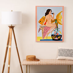 83 Oranges Fishy Shananigans Art Art Canvas