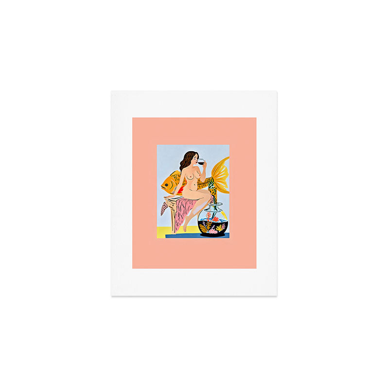 83 Oranges Fishy Shananigans Art Art Print