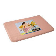 83 Oranges Fishy Shananigans Art Memory Foam Bath Mat