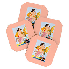83 Oranges Fishy Shananigans Art Coaster Set