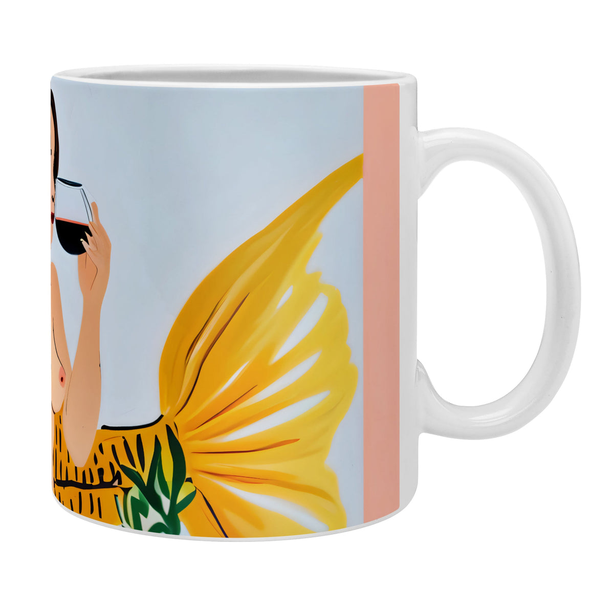 83 Oranges Fishy Shananigans Art Coffee Mug