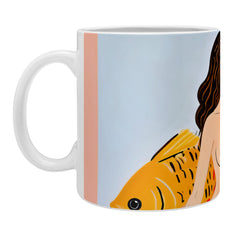 83 Oranges Fishy Shananigans Art Coffee Mug