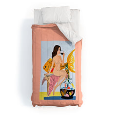 83 Oranges Fishy Shananigans Art Comforter