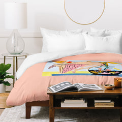 83 Oranges Fishy Shananigans Art Duvet Cover