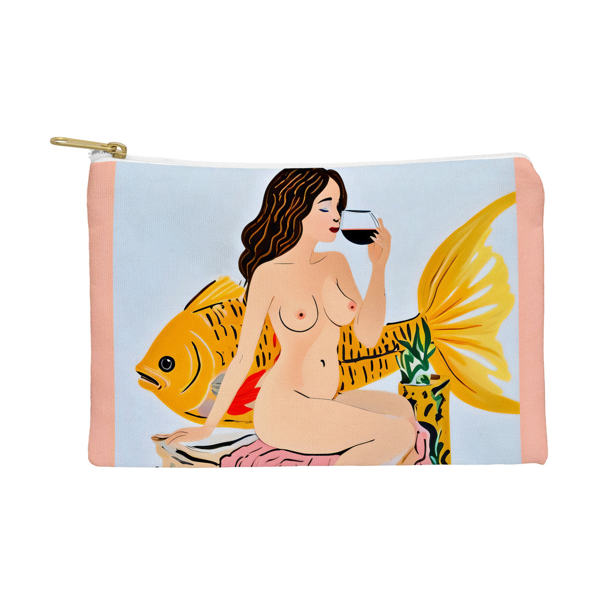 83 Oranges Fishy Shananigans Art Pouch