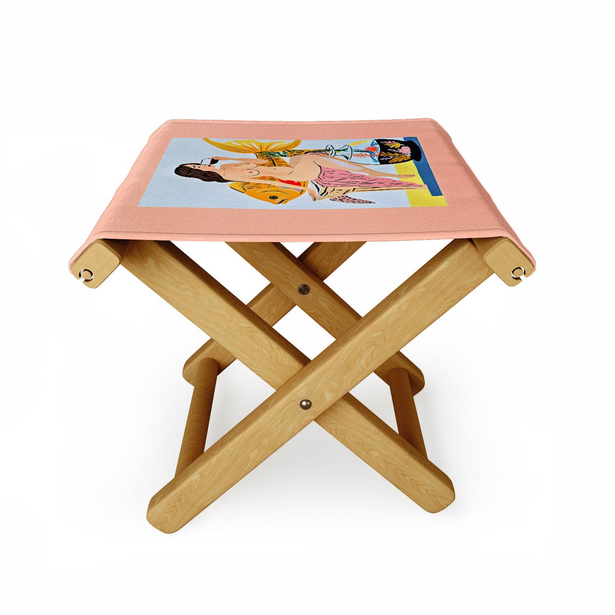 83 Oranges Fishy Shananigans Art Folding Stool