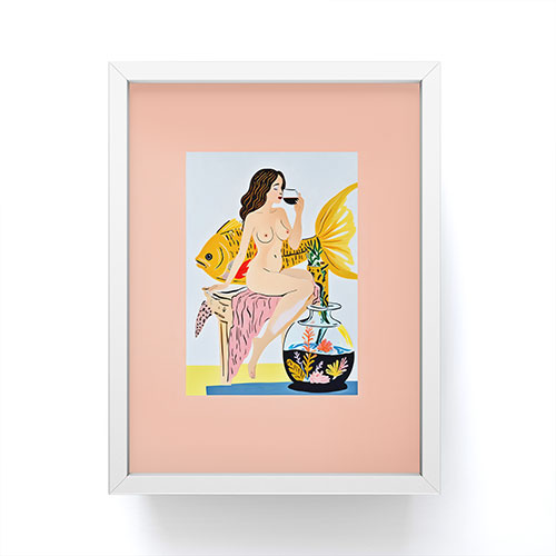 83 Oranges Fishy Shananigans Art Framed Mini Art Print