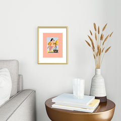 83 Oranges Fishy Shananigans Art Metal Framed Art Print