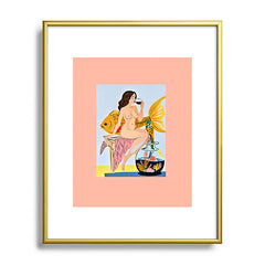 83 Oranges Fishy Shananigans Art Metal Framed Art Print