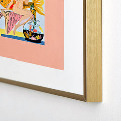 83 Oranges Fishy Shananigans Art Metal Framed Art Print