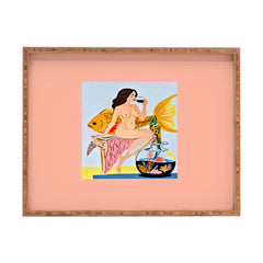 83 Oranges Fishy Shananigans Art Rectangular Tray