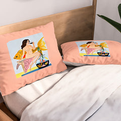 83 Oranges Fishy Shananigans Art Pillow Shams