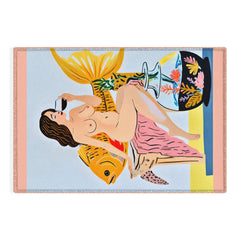 83 Oranges Fishy Shananigans Art Outdoor Rug