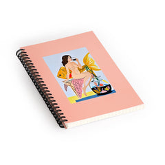 83 Oranges Fishy Shananigans Art Spiral Notebook