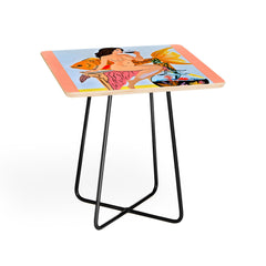 83 Oranges Fishy Shananigans Art Side Table