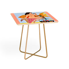83 Oranges Fishy Shananigans Art Side Table