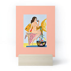 83 Oranges Fishy Shananigans Art Mini Art Print
