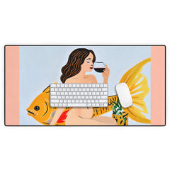 83 Oranges Fishy Shananigans Art Desk Mat