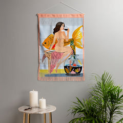 83 Oranges Fishy Shananigans Art Wall Hanging Portrait