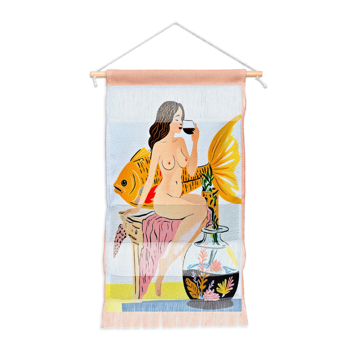 83 Oranges Fishy Shananigans Art Wall Hanging Portrait