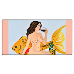 83 Oranges Fishy Shananigans Art Desk Mat