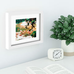 83 Oranges Flamingo Sighting Jungle Nature Recessed Framing Rectangle