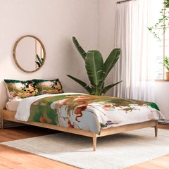 83 Oranges Flamingo Sighting Jungle Nature Comforter