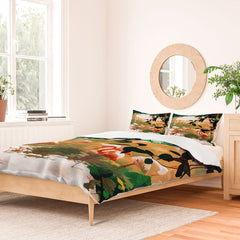 83 Oranges Flamingo Sighting Jungle Nature Duvet Cover