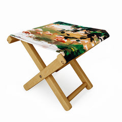 83 Oranges Flamingo Sighting Jungle Nature Folding Stool