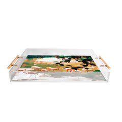 83 Oranges Flamingo Sighting Jungle Nature Acrylic Tray