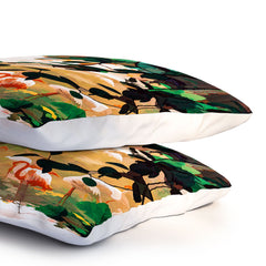 83 Oranges Flamingo Sighting Jungle Nature Pillow Shams