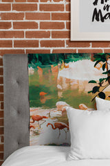 83 Oranges Flamingo Sighting Jungle Nature Tapestry