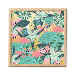 83 Oranges Flamingo Tropical Framed Wall Art