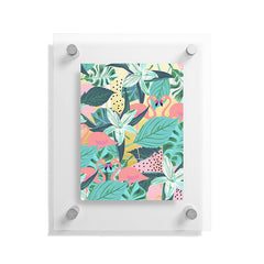 83 Oranges Flamingo Tropical Floating Acrylic Print