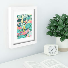 83 Oranges Flamingo Tropical Recessed Framing Rectangle