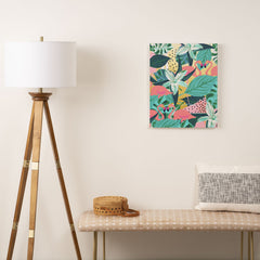 83 Oranges Flamingo Tropical Art Canvas