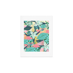 83 Oranges Flamingo Tropical Art Print