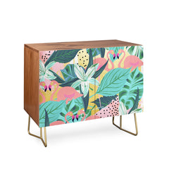 83 Oranges Flamingo Tropical Credenza