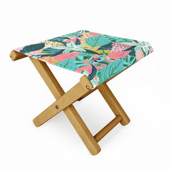83 Oranges Flamingo Tropical Folding Stool