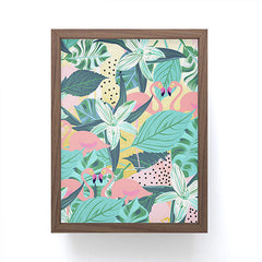 83 Oranges Flamingo Tropical Framed Mini Art Print