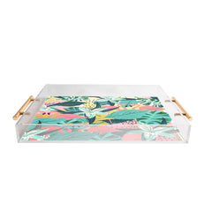 83 Oranges Flamingo Tropical Acrylic Tray