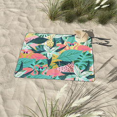 83 Oranges Flamingo Tropical Picnic Blanket