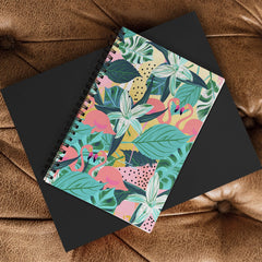 83 Oranges Flamingo Tropical Spiral Notebook