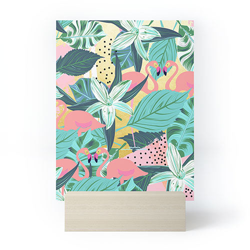 83 Oranges Flamingo Tropical Mini Art Print