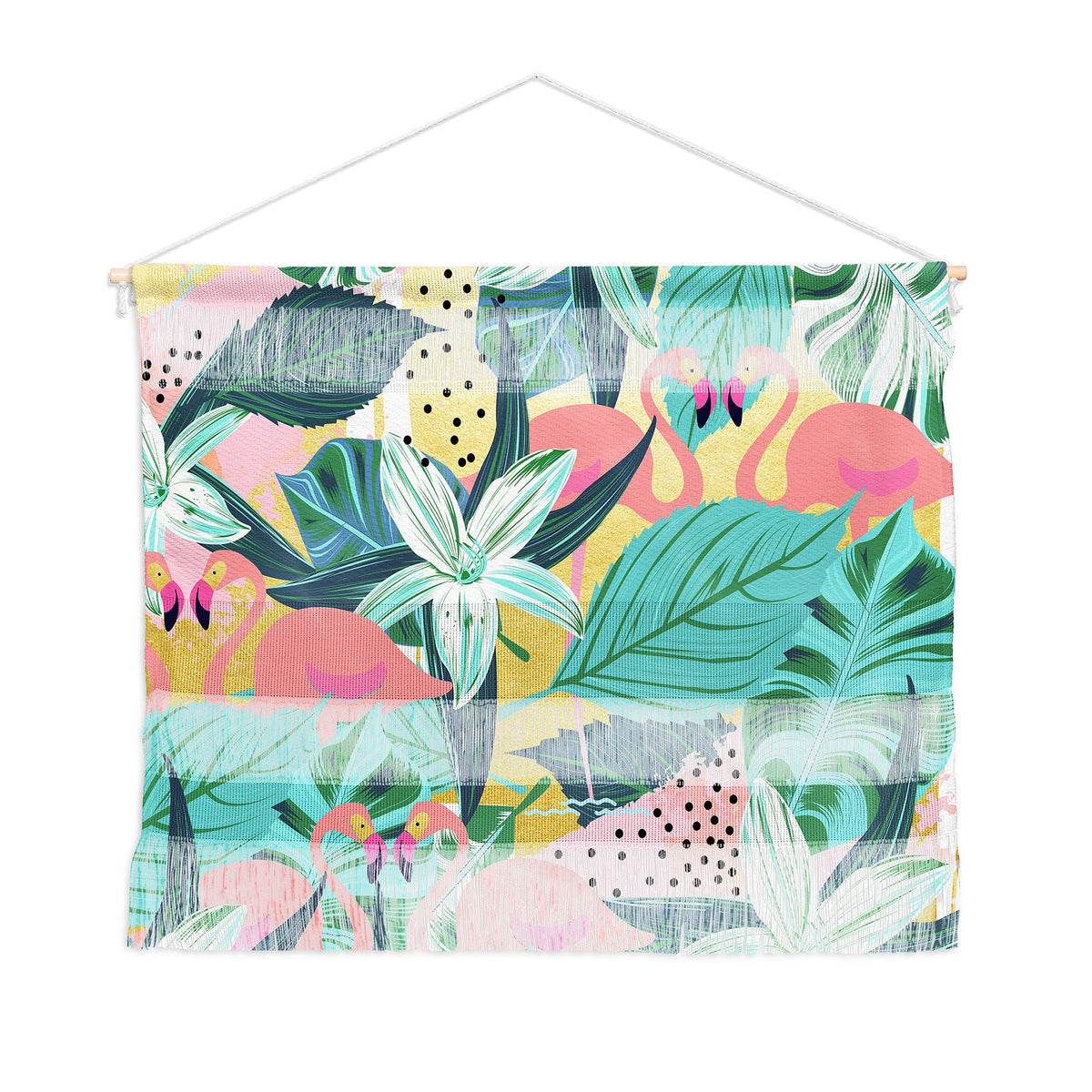 83 Oranges Flamingo Tropical Wall Hanging Landscape