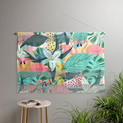 83 Oranges Flamingo Tropical Wall Hanging Landscape