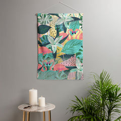 83 Oranges Flamingo Tropical Wall Hanging Portrait