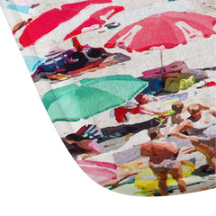 83 Oranges Flamingos on the Beach Wildlife Memory Foam Bath Mat