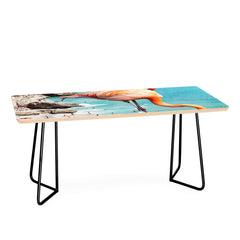 83 Oranges Flamingos on the Beach Wildlife Coffee Table