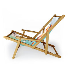 83 Oranges Flamingos on the Beach Wildlife Sling Chair